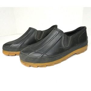 WOODSTOCK Rubber Duck Boots Shoes - Black Gardening Rain Boots - Womens Size 5